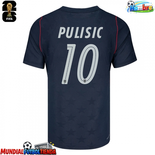 Camiseta Estados Unidos Christian Pulisic #10 Segunda Equipación Replica Mundial 2026 mangas cortas